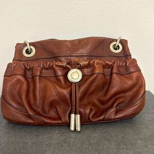 Preloved B Makowsky pebble leather shoulder hobo bag